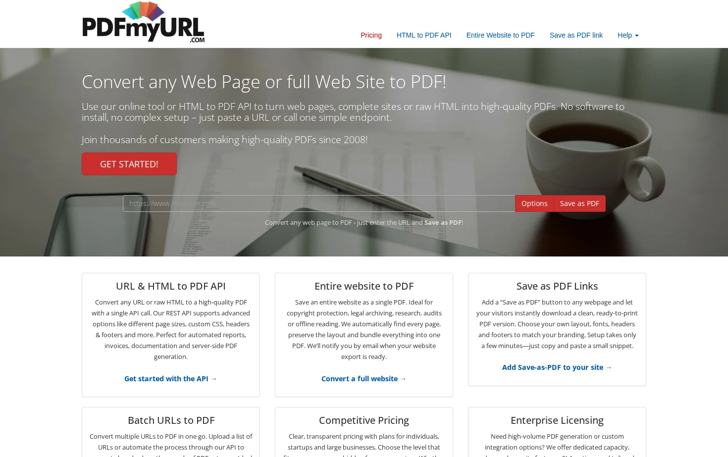 PDFmyURL 页面快照